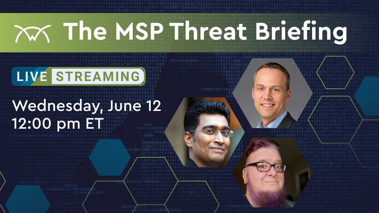 ConnectWise CRU Monthly Threat Briefing - YouTube