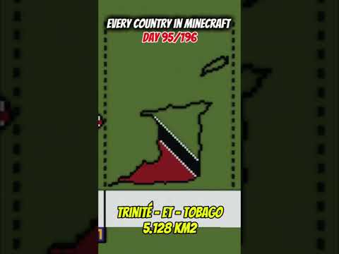 Trinité-et-Tobago, Jour 95/196 de mon défi de construire tous les pays dans#minecraft #shorts