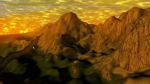 Playing with clouds on terrain