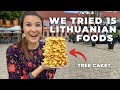 Lithuanian Food | 15 Dishes to Try in Vilnius & Kaunas | Americans Try Lithuanian Food