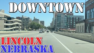 Lincoln  Nebraska  4K Downtown Drive