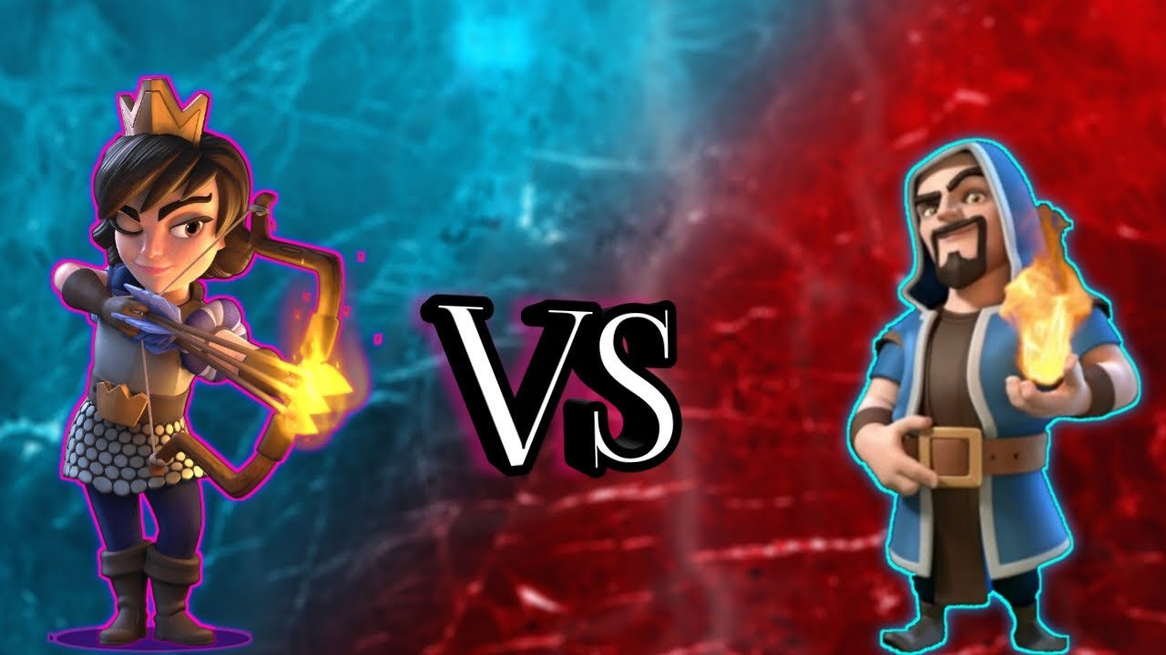 Wizard Vs Princess | 1v1 | Clash Royale