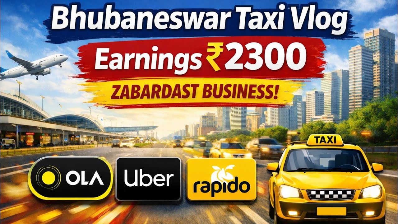 Bhubaneswar Taxi Vlog | Aaj Ka Zabardast Business | Offline Airport Drop + Online Earnings,#ola#taxi