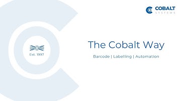 The Cobalt Way - 25 years of innovation in Print & Apply Labelling solutions & barcoding automation.