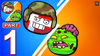 Country Balls: Zombie Rush - Gameplay Walkthrough Part 1 Countryballs Zombie War (Android, iOS) screenshot 5