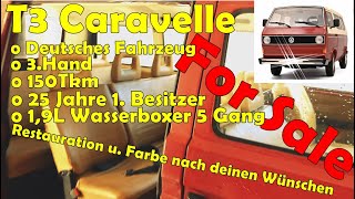 Wiedergeburt Einer Vw T3 Caravelle 1989 I Presales Sei Dabei!