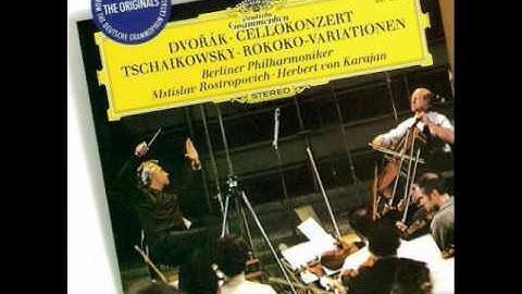Tchaikovsky Variations on a Rococo Theme 2/2 Rostropovich Karajan