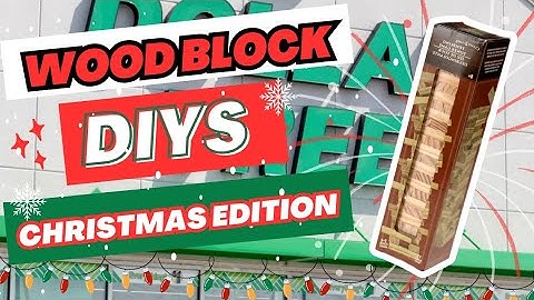 *BEST*High-end Christmas DIYS using Tumbling tower blocks from DOLLAR TREE 😱✨️#easy #diy#fypシ#craft