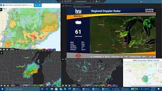 IVU Weather, NWS radar. West Bend, Wisconsin 8-6-21
