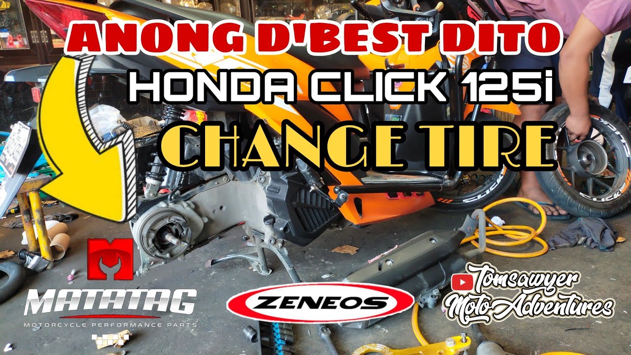 Honda Click 125i | Change Tire | Wet Road Review | ZENEOS ZN62