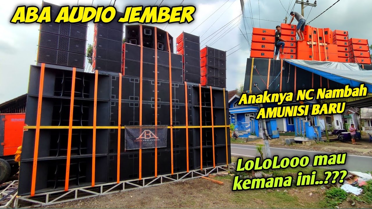 Periapan cek sound, aba audio Jember Spek sumbersewu
