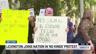 Thousands gather in Lexington for ‘No Kings’ protest