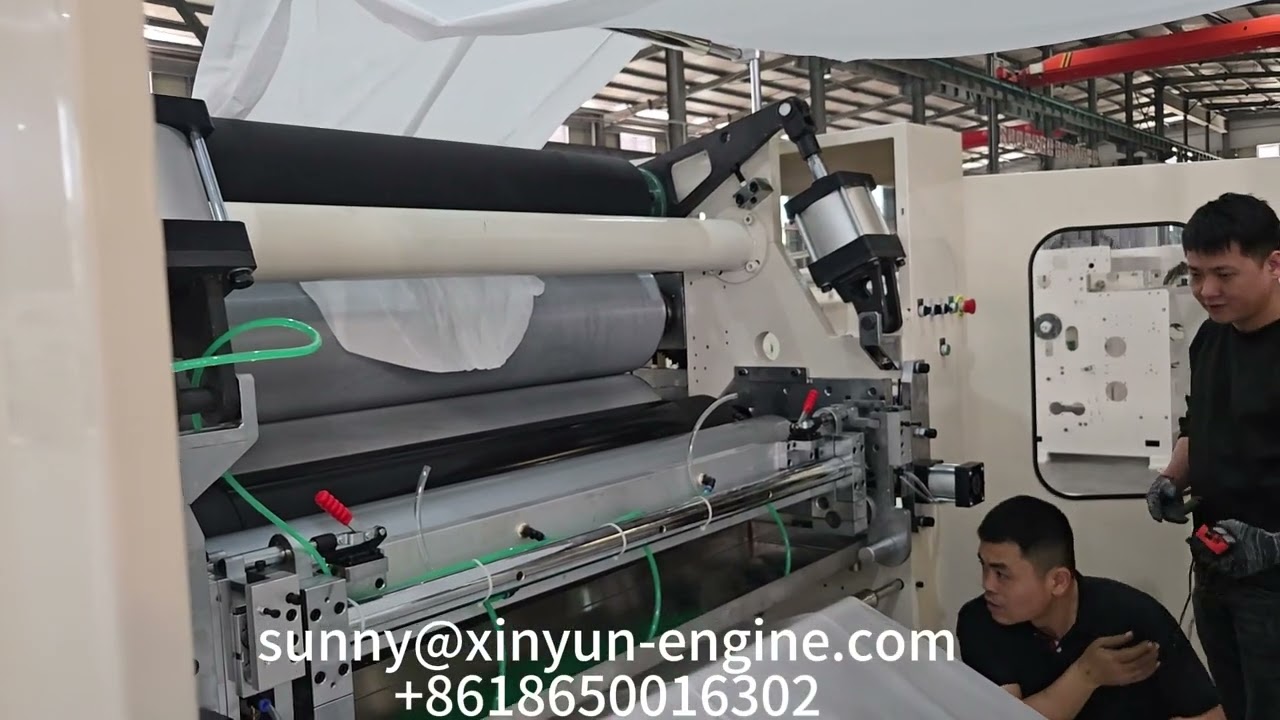 How to load the jumbo roll paper for kitchen towel rewinding machine
