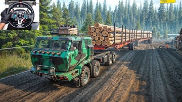 Ultimate Logging With AZOV 5319 | SnowRunner | Logitech G29 Gameplay | #952