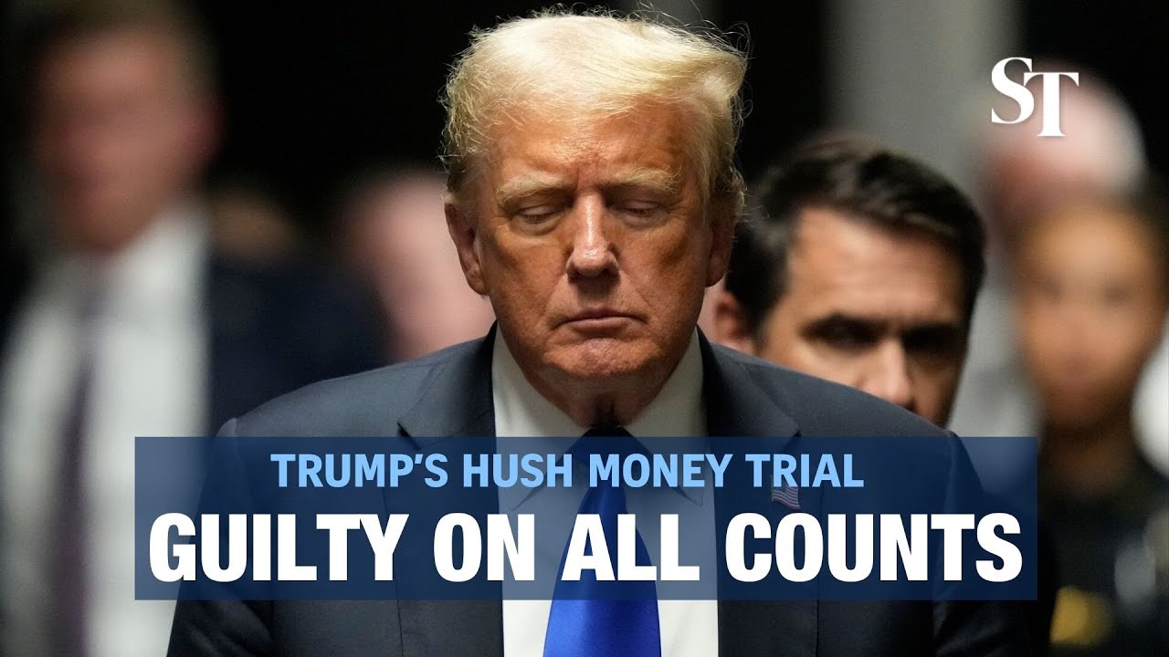 Trump found guilty on all 34 counts in hush money trial - YouTube