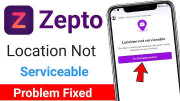 Zepto location not serviceable problem / zepto app nahi cal