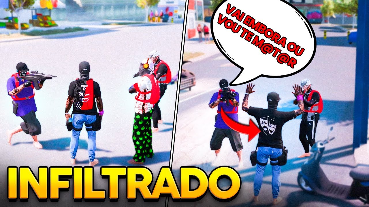 ME INFILTREI NA MAIOR FAVELA no GTA RP (Jotah)