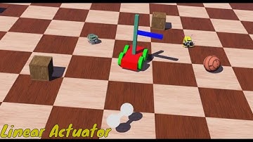 Linear Actuator on Robot | Manipulator Arm  | Webots Simulator | [Tutorial 12]