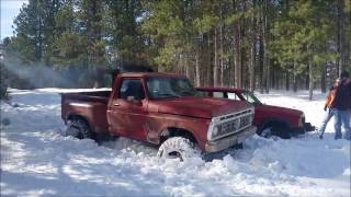 Fummins and Rock Crawler Snow Wheeling