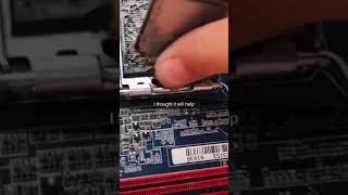Too Much Thermal Paste on CPU… Gone Hilariously Wrong! 😂🧴💻 #shorts #pc
