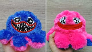 Reversible Huggy Wuggy Plush Toy Unboxing And Review 2021 - Cute And Scary Poppy Playtime Plushie