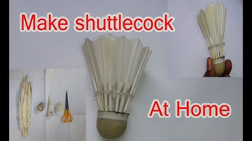 How to make badminton shuttlecock at home # shuttlecock making