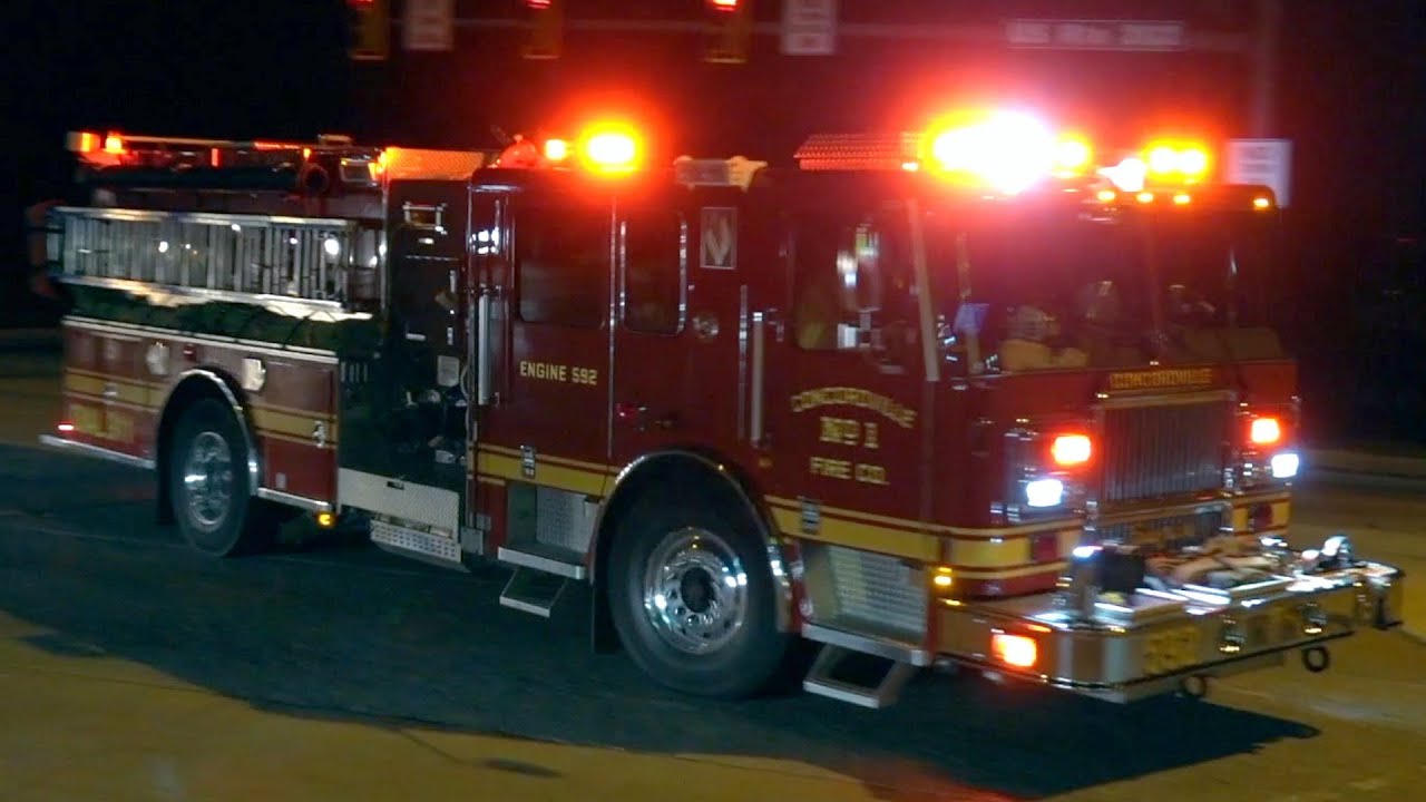Concordville Fire & Protective Association Engine 592 Responding YouTube