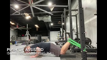 Push-Up Variation isometric hamstring curl