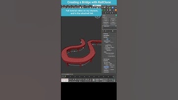 Expanding Bridges with RailClone in 3ds Max | Dynamic Line Modeling #shorts #3dsmax #modeling