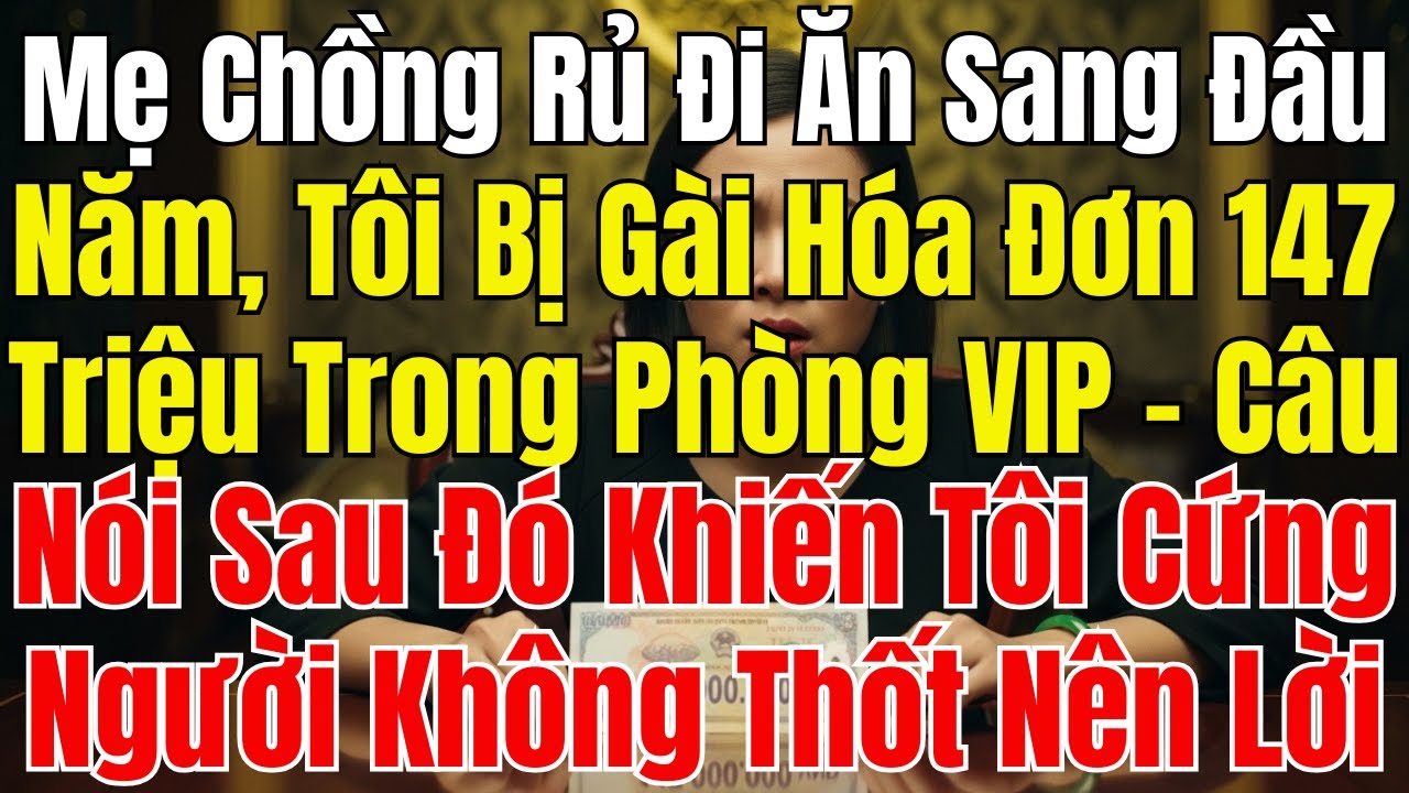 Mẹ Chồng Rủ Đi Ăn Sang Đầu Năm, Tôi Bị Gài Hóa Đơn 147 Triệu Trong Phòng VIP – Câu Nói Sau Đó Khiến