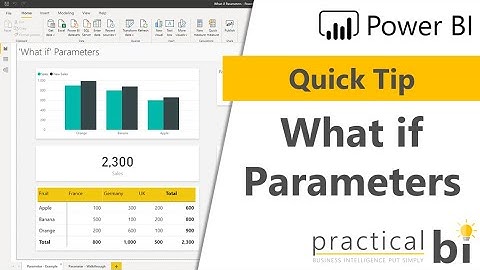 Power BI Quick Tips: What if Parameters