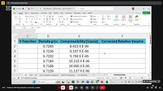 6.0 PVT Data modelling and Analysis using Microsoft Excel #reservoirengineering  #petroleum screenshot 5