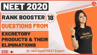 Rank Booster Questions From Excretory Products and Their Elimination For NEET 2020 | Vedantu