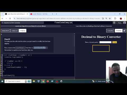 Learn Recursion by Building a Decimal to Binary Converter step 62