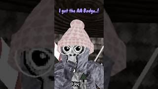 I got the AA Badge.. not really.. #gorillatag #vr #shorts