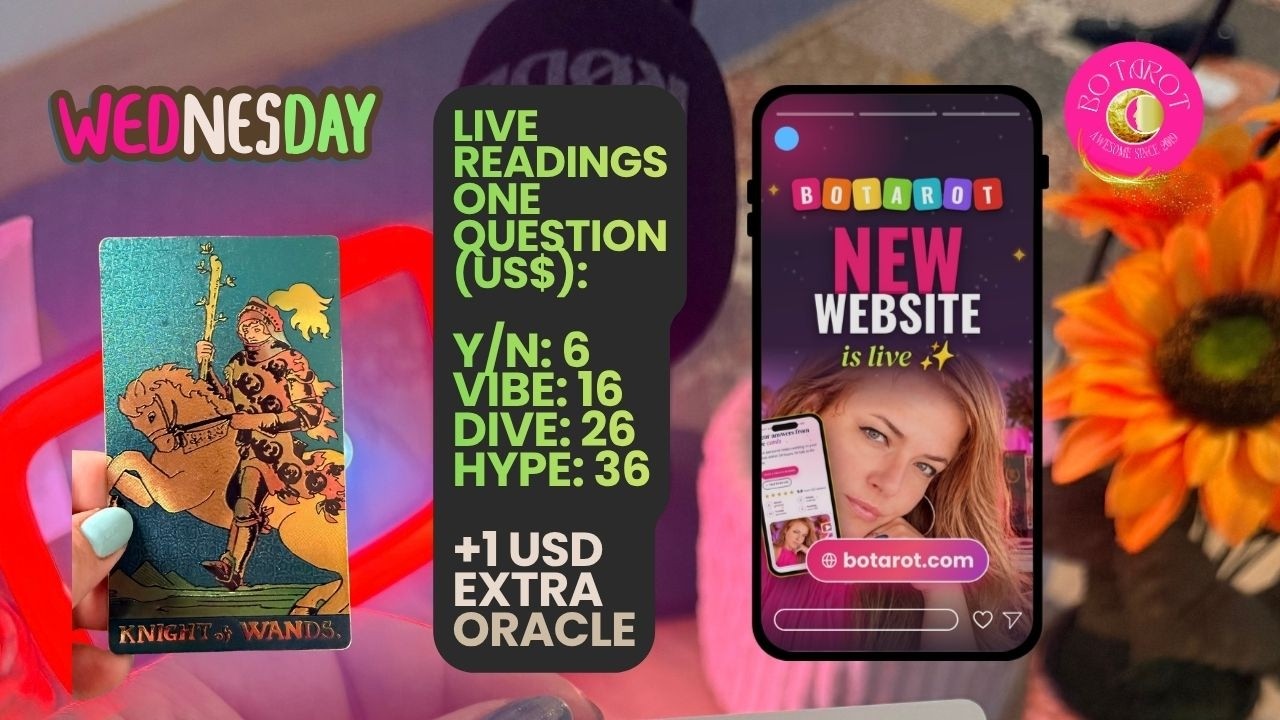 BO Tarot Readings: Y/N + VIBE, DIVE, HYPE + Raffle - YouTube