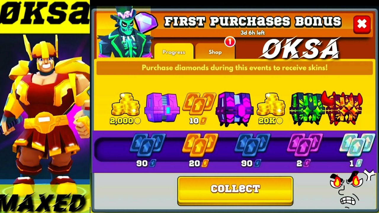 GODDESS OF THE FIGHT OKSA NEW FIRST PURCHASES BONUS OKSA IN FRAG PRO SHOOTER OKSA