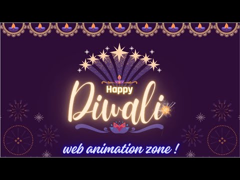 Dazzling Diwali Wishes: Fireworks Animation Tutorial using #html5  #css3  #js | #webanimationzone