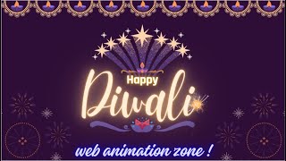 Dazzling Diwali Wishes: Fireworks Animation Tutorial using #html5  #css3  #js | #webanimationzone screenshot 5