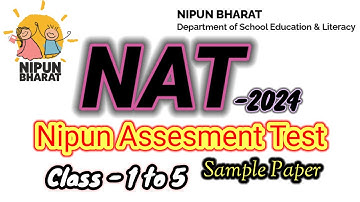 NAT exam Question Model Paper ✍️। Nipun Assesment Test.for #class4 #class5 #nat