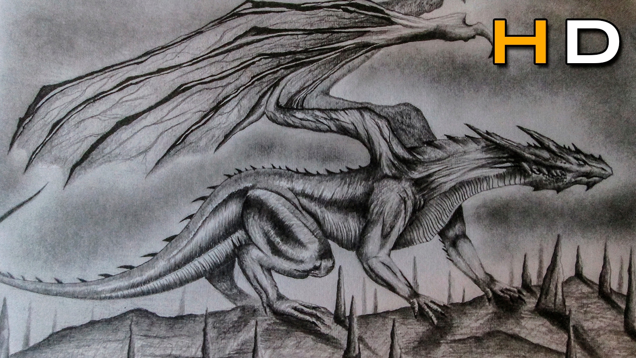 drawings of dragons realistic