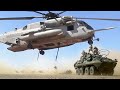 Gigantic US Helicopter Lifting 13 Tons Heavy Vehicle: Sikorsky CH-53E Super Stallion