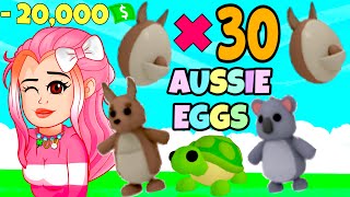 J'OUVRE PLUS DE 30 AUSSIE EGGS Avant qu'ils ne DISPARAISSENT À JAMAIS!! ADOPT ME ROBLOX