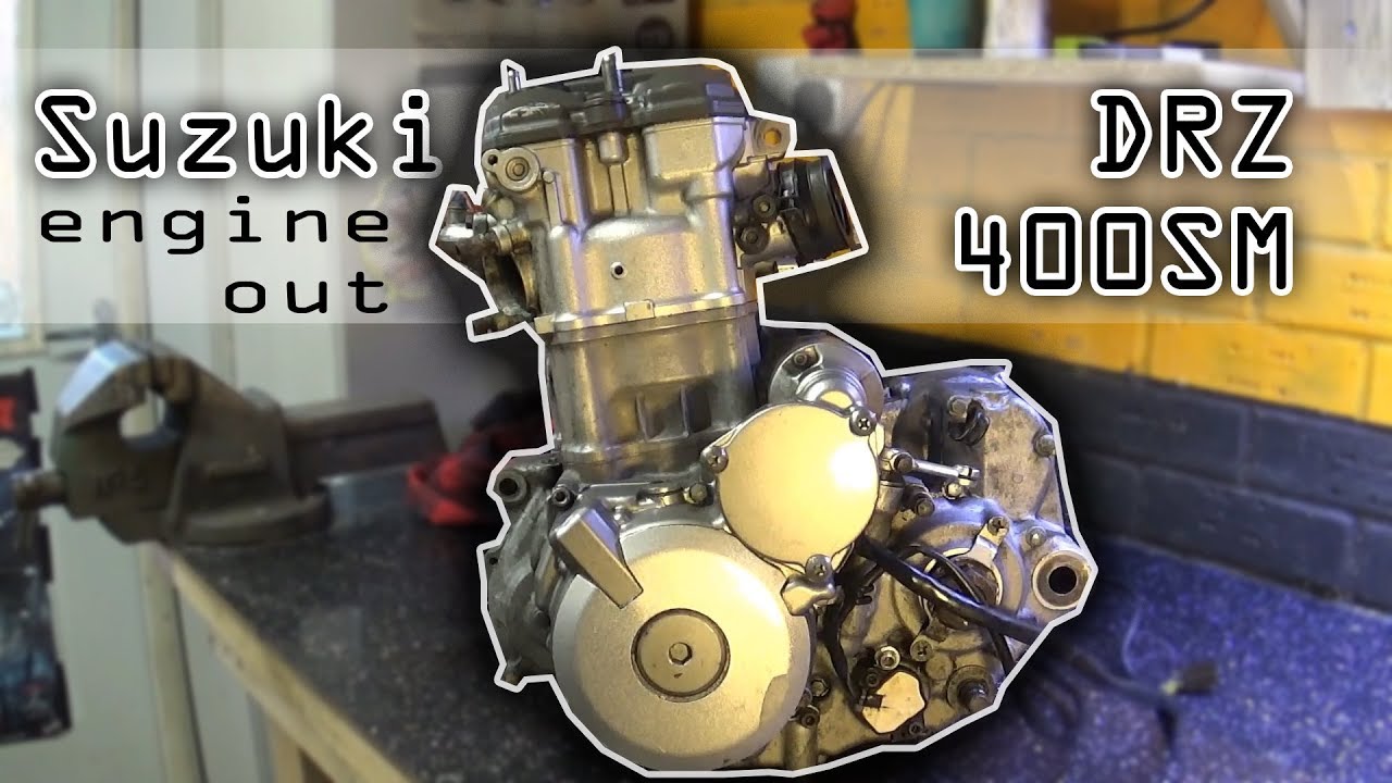 Suzuki DRZ 400 SM, part2 - engine out! - YouTube