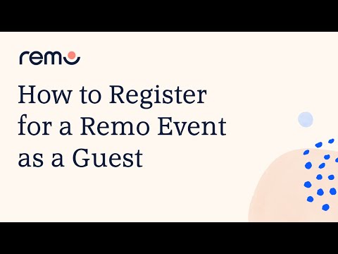 How to Register for a Remo Event as a Guest