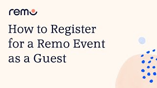 How to Register for a Remo Event as a Guest screenshot 1