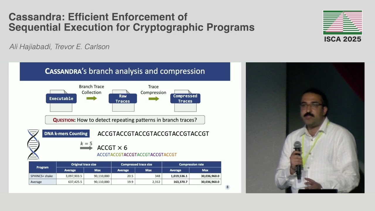 ISCA'25 - Session 1B - Cassandra: Efficient Enforcement of Sequential Execution for Cryptographic Pr