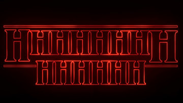 Stranger Things Title Sequence but Every Letter is H