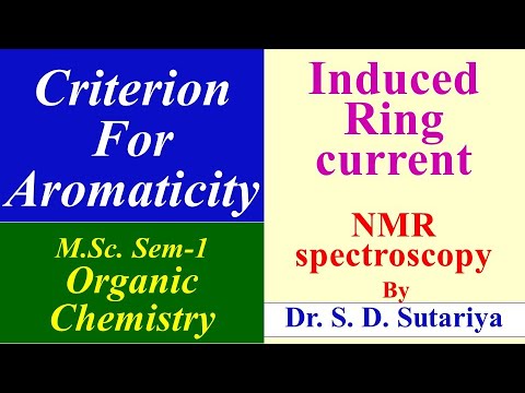 एनएमआर स्पेक्ट्रोस्कोपी में प्रेरित रिंग करंट | कार्बनिक रसायन | एमएससी सेम-1 |