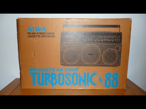 AIWA CS-J88 Stereo Radio Cassette Boombox (Blue)